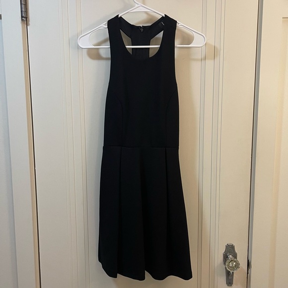 Lulu’s Cutout and About Black Skater Dress - Picture 1 of 5